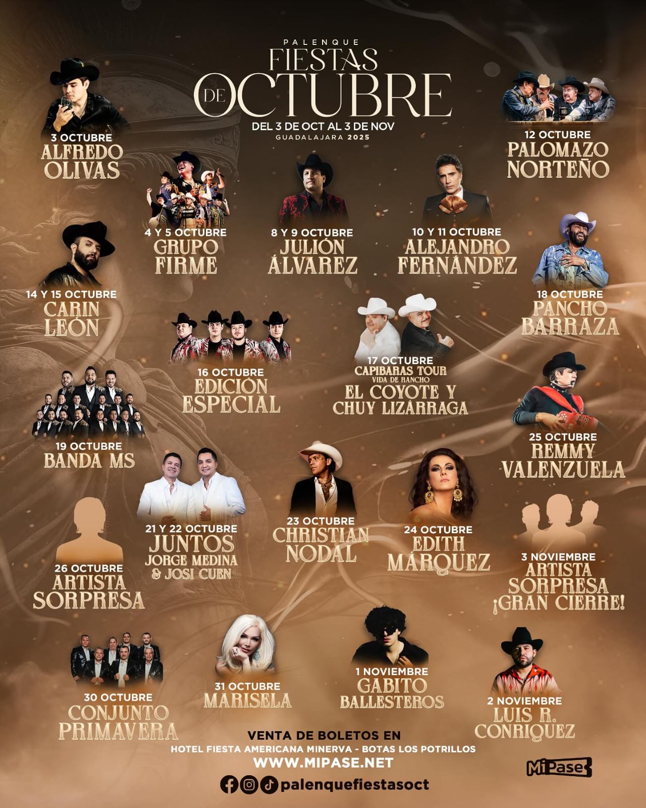 Palenque Fiestas de Octubre 2025