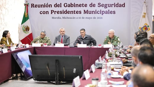 Omar García Harfuch encabeza reunión de seguridad en Michoacán