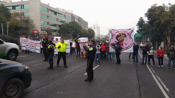 Suman 5 horas de bloqueo en Calzada de Tlalpan