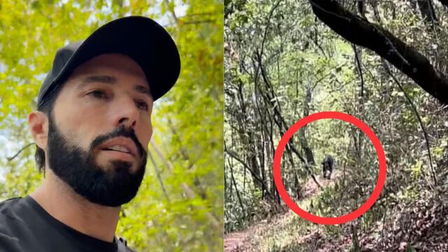 Un oso persigue a Poncho de Nigris y a su hijo Ponchito en Monterrey