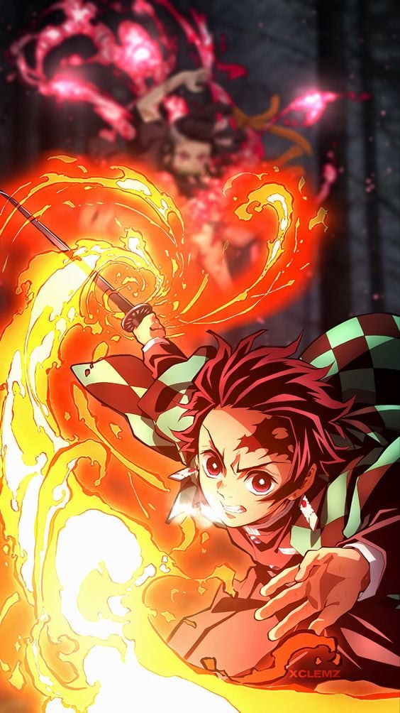 Fondo de Tanjiro Kamado de Demon Slayer: Kimetsu no Yaiba