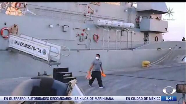 Pescador náufrago regresa con su familia