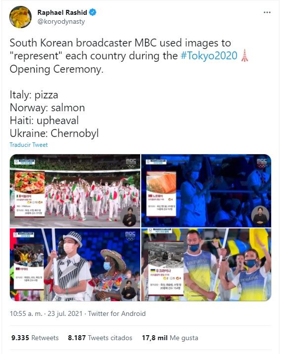 Televisora utiliza estereotipos en la inauguración de los Juegos Olímpicos