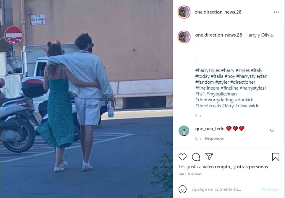Harry Styles y Olivia Wild fueron captados en Italia