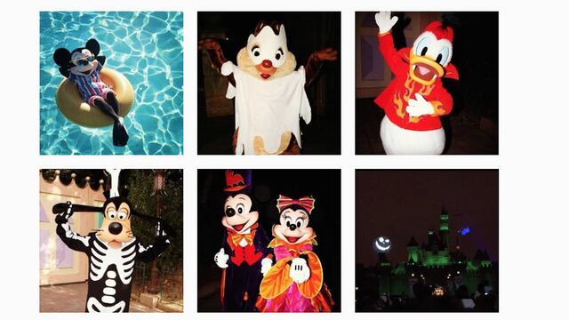 Fotografías de la cuenta @disneyhalloween, en Instagram.