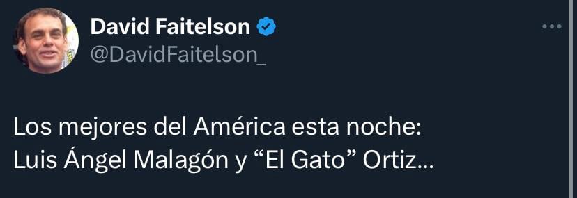 Mensaje de David Faitelson contra el América.
