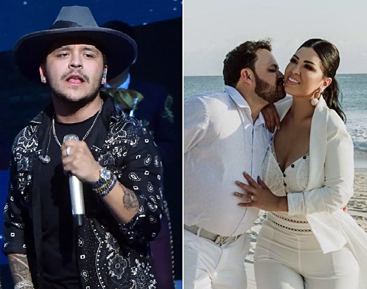 Christian Nodal y sus papás