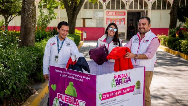 Campaña "Puebla Te Abriga" reúne chamarras para familias vulnerables