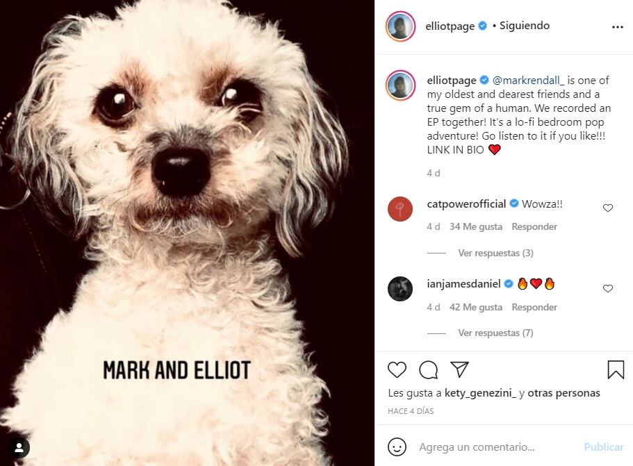 Elliot Page lanza su primer EP