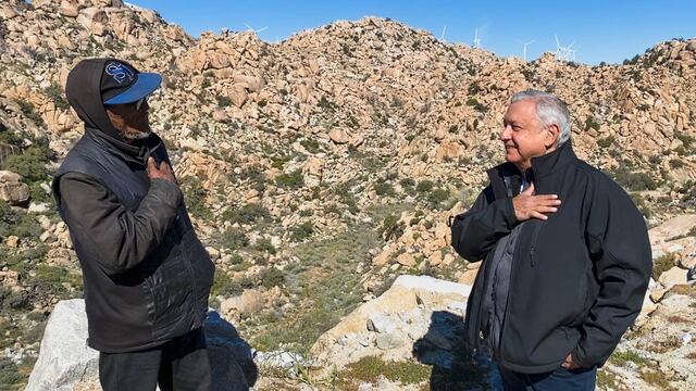 AMLO estuvo de visita en La Rumorosa