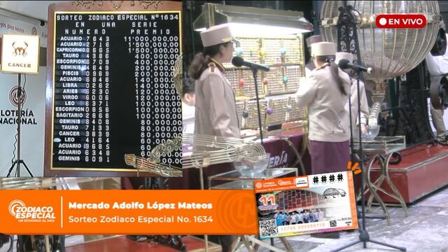Resultados Sorteo Zodiaco Especial 1634 de Lotería Nacional en vivo: ganadores de hoy 29 de octubre