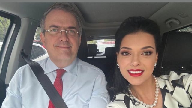 Marcelo Ebrard y su esposa, Rosalinda Bueso