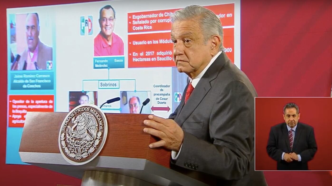 Muestra AMLO a políticos "dueños del agua" que encabezaron toma de presa en Chihuahua