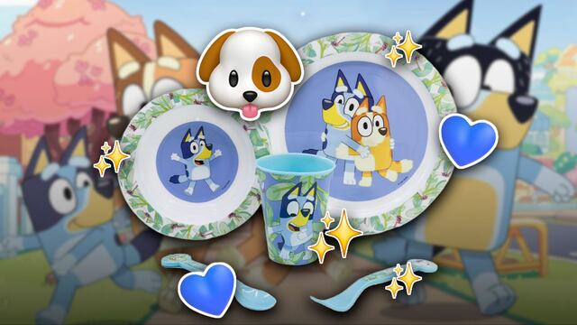 Vajilla infantil de Bluey