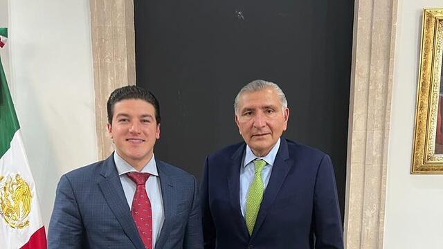 Samuel García acompañado del Secretario de Gobernación Adán Augusto López