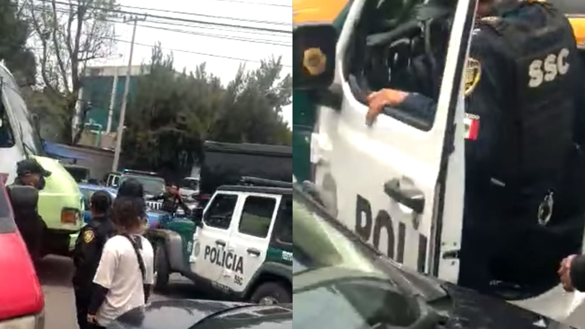 Patrullas involucradas en el abuso policial