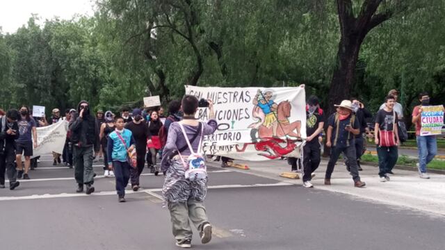 Protesta contra la gentrificación CDMX