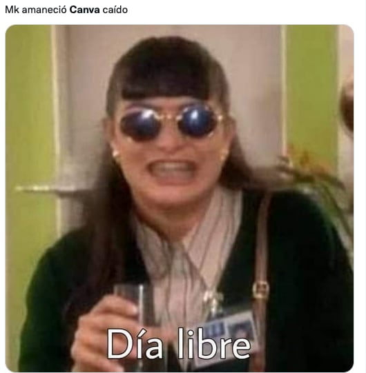 Meme de la caída de Canva.