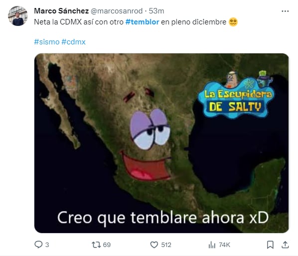 Memes por el sismo del 14 de diciembre