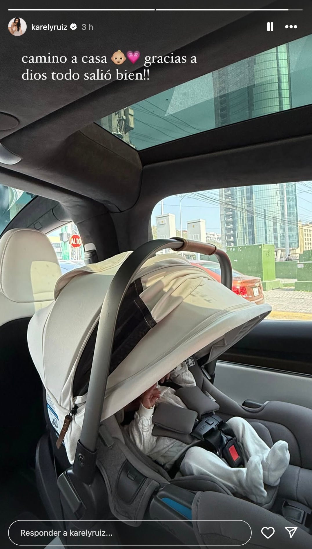 Karely Ruiz ya salió del hospital con su bebé, Madisson