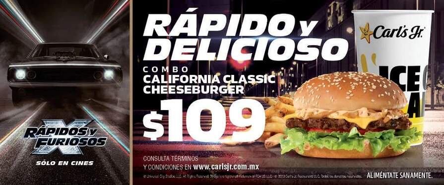 Promoción de hamburguesa en Carl's Jr.