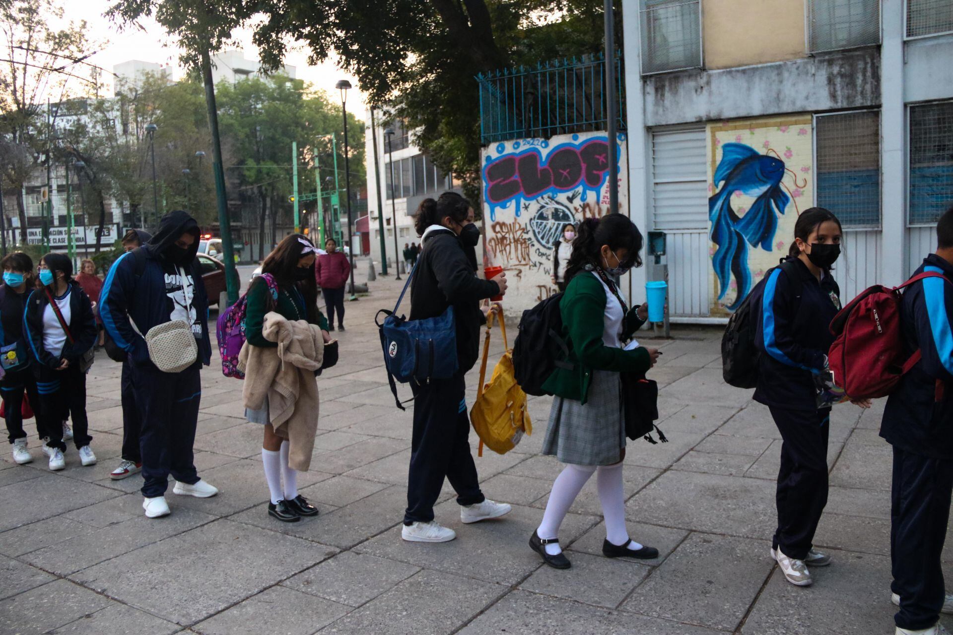 Regreso a clases del nivel básico después de las fiestas decembrinas.