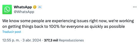 Instagram caída