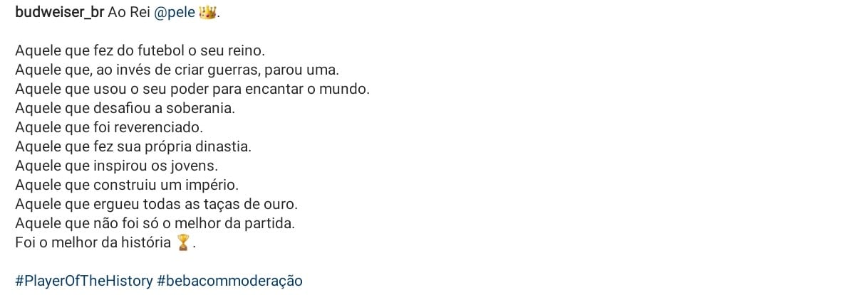 Mensaje Pelé