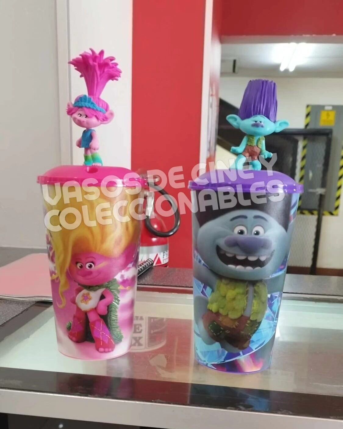 Vasos de Trolls 3 en Cinemex