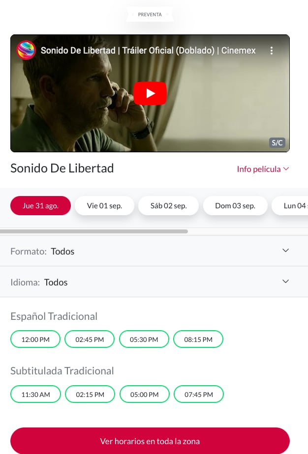 Sound of Freedom ya está de preventa en Cinemex.