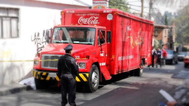 Camión distribuir de Coca-Cola