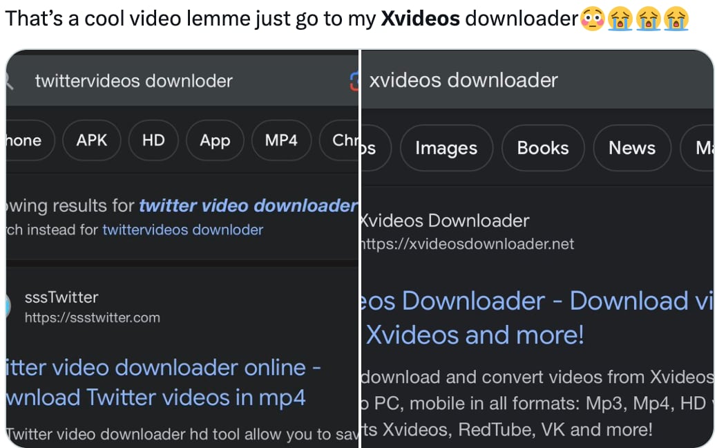 Memes aseguran que el cambio de nombre de Twitter a X solo beneficia a Xvideos
