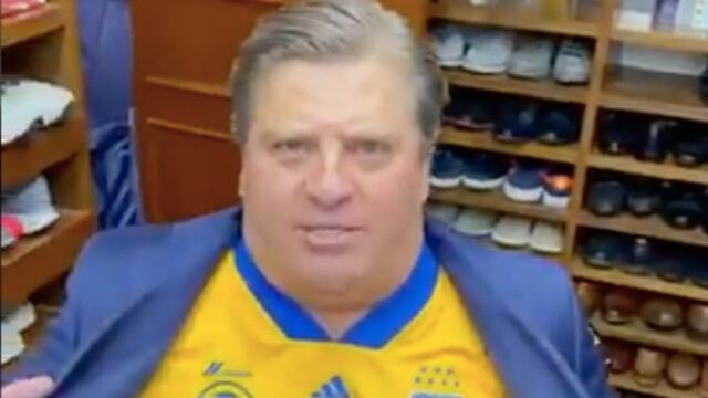 Miguel Herrera lució la camiseta de Tigres