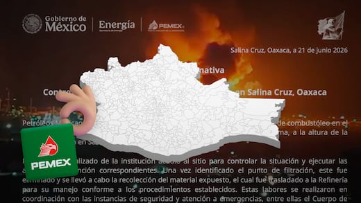 Pemex logra controlar fuga de combustóleo en la refinería de Salina Cruz
