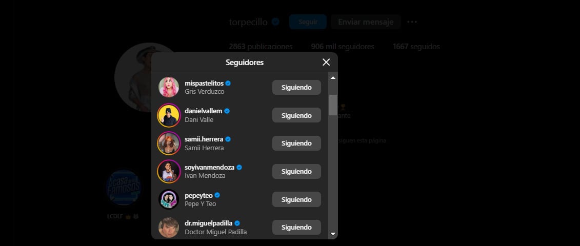 Ricardo Peralta en Instagram