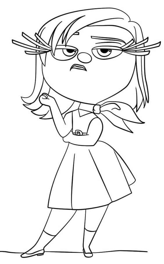 Dibujos de Desagrado de Intensamente 2 para colorear