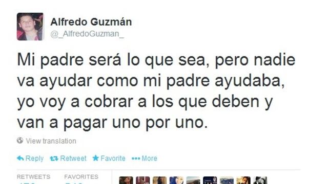 Supuestos hijos del Chapo amenazan a quienes capturaron a su padre