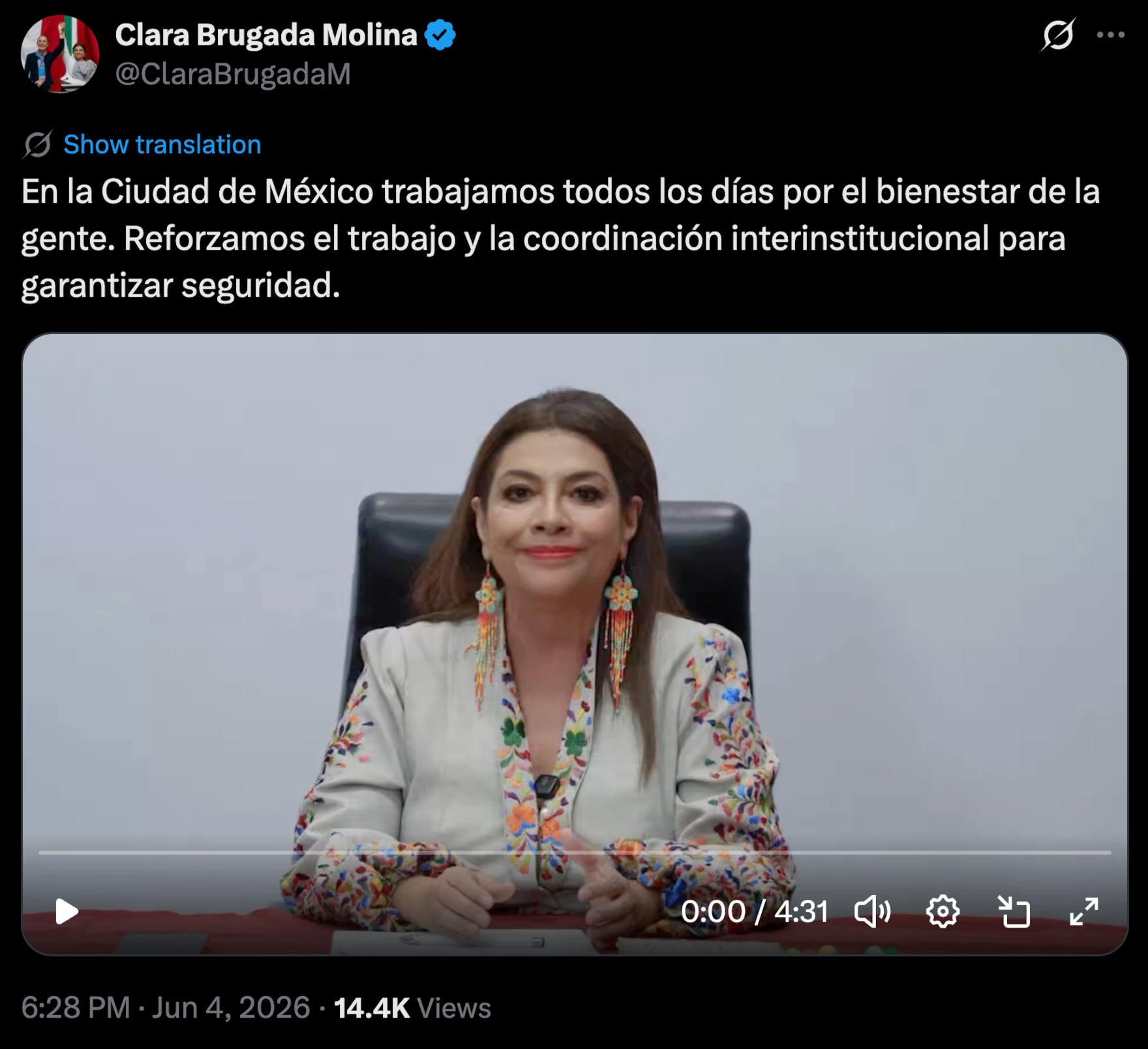 Clara Brugada llama a CNTE al diálogo y adelanta que su gobierno no va a caer en provocaciones