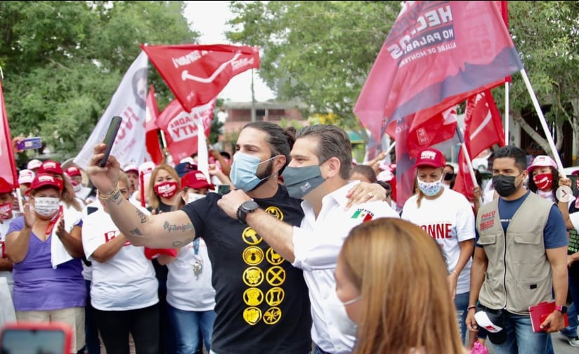 Poncho de Nigris y Francisco Cienfuegos en campaña