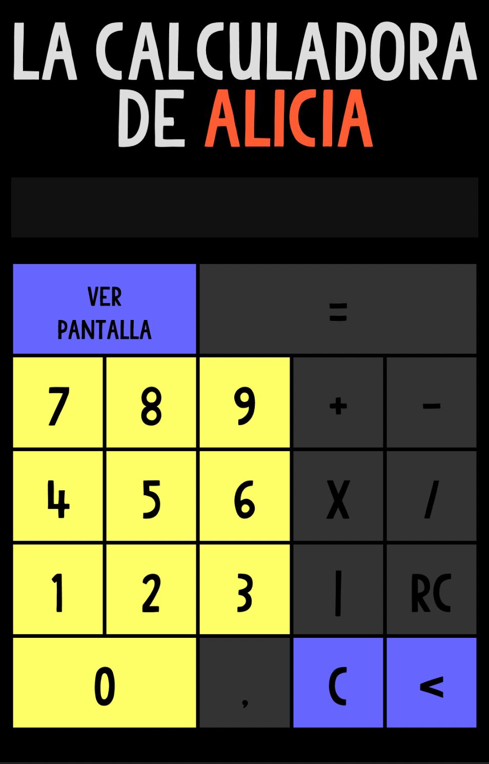 Calculadora de Alicia