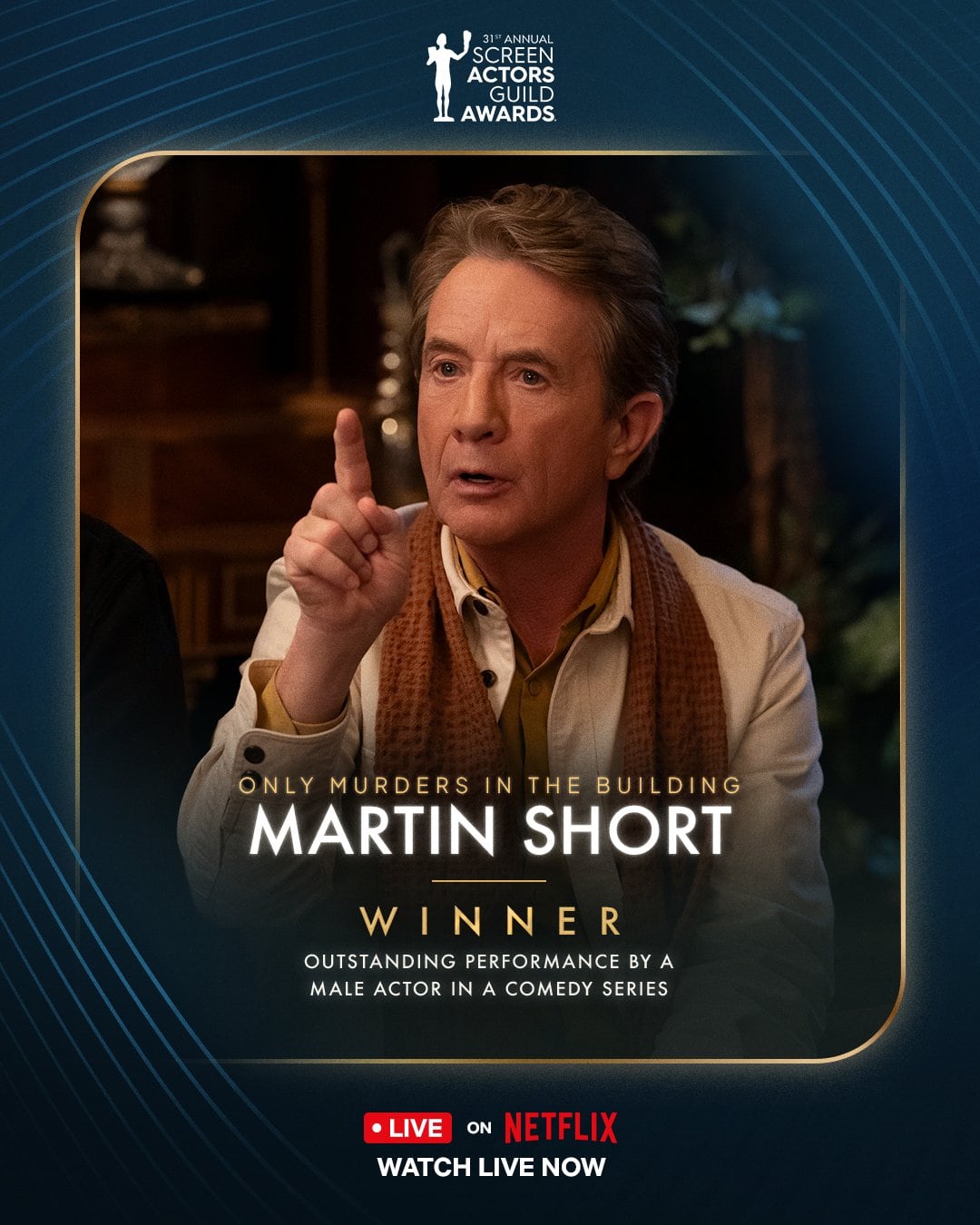 Martin Short, ganador SAG Awards 2025