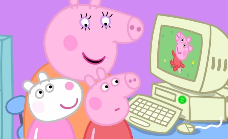 Peppa Pig y Suzy Oveja recuerdan cuando eran chiquitas
