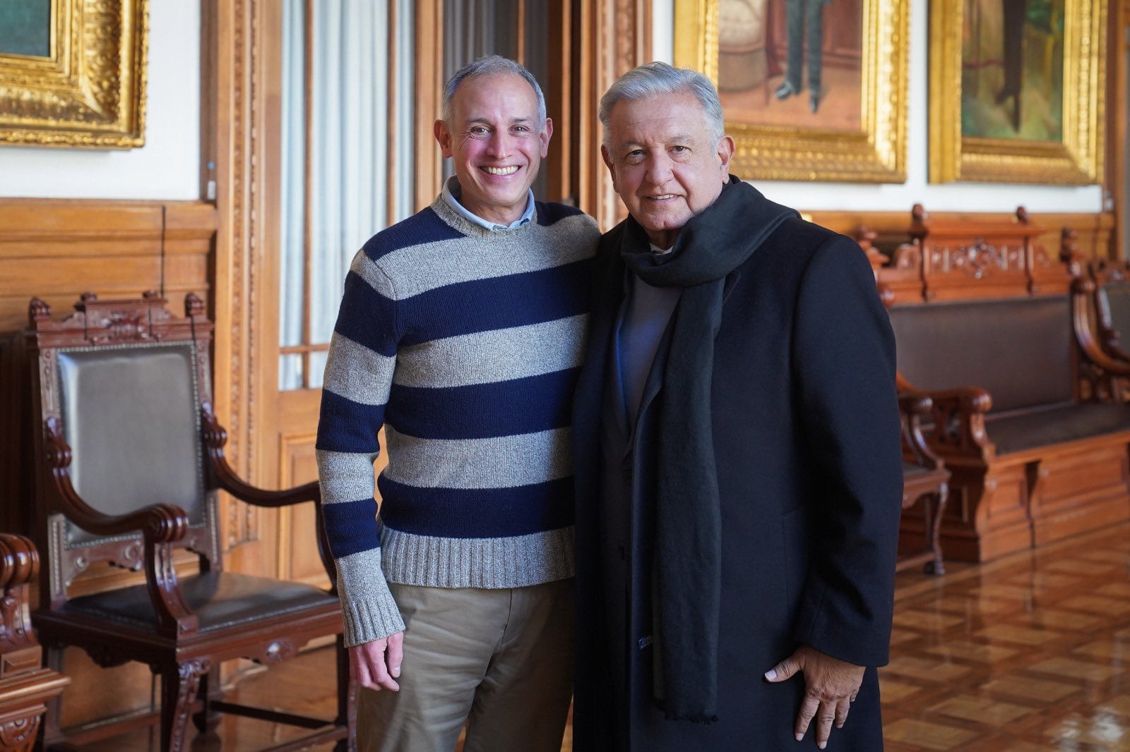 Hugo López-Gatell y AMLO