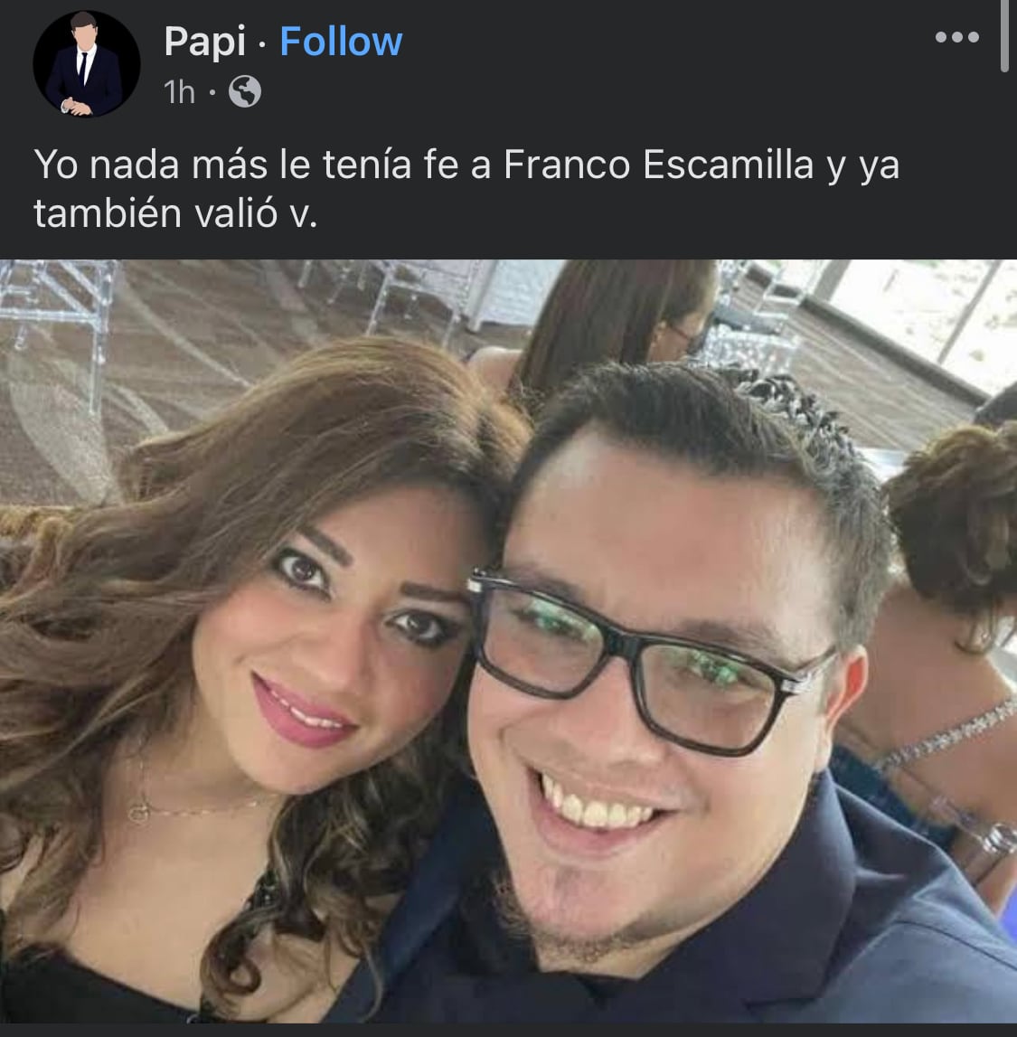 Un chisme señala que Franco Escamilla le fue infiel a su esposa cuando ya eran novios