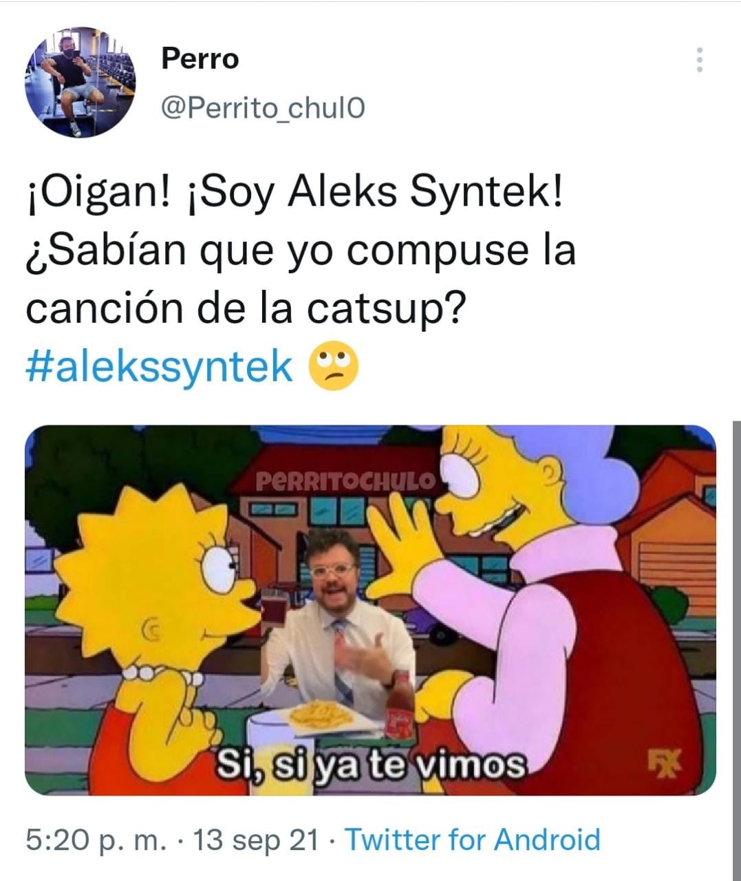 Publicación de Twitter