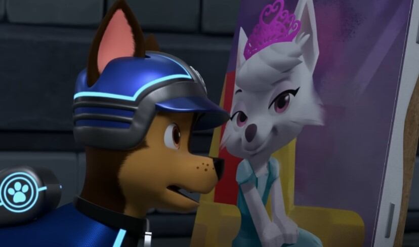 Paw Patrol resuelven el misterio de la pintura perdida de la princesa