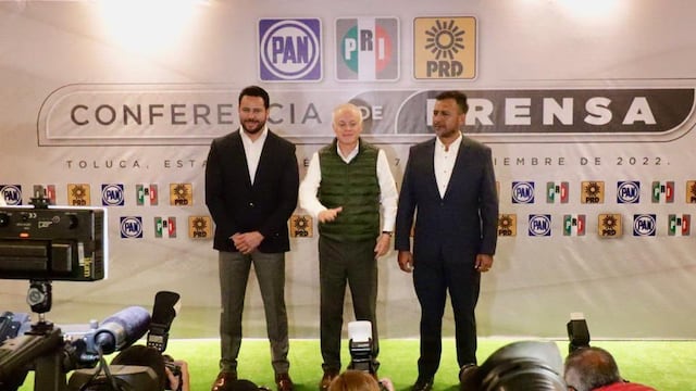 Confirman alianza Va por México en el Estado de México para evitar triunfo de Morena