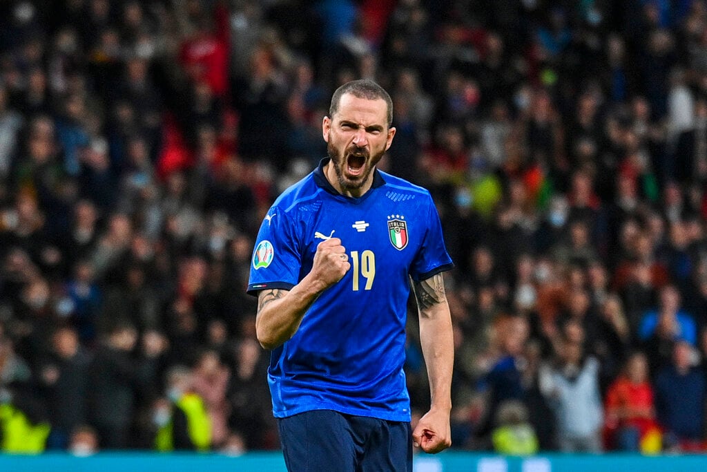 Leonardo Bonucci marcó el 1-1 en la final de la Euro