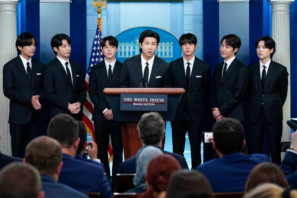 Miembros de BTS, la agrupación de Corea del Sur.
