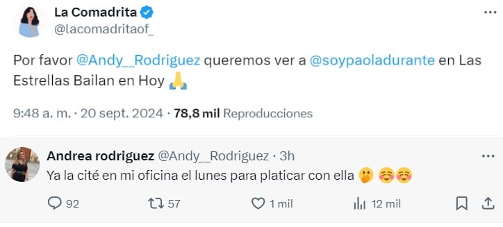 Paola Durante podría formar parte de Las Estrellas Bailan en Hoy 2024